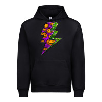 Black halloween lightning bolt Urban Hoodie - BundleAndBundleShop