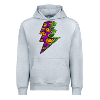 Heather Grey halloween lightning bolt Urban Hoodie - BundleAndBundleShop