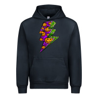 Navy halloween lightning bolt Urban Hoodie - BundleAndBundleShop