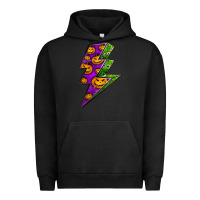 Pigment Black halloween lightning bolt Urban Hoodie - BundleAndBundleShop