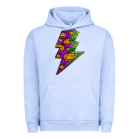 Pigment Grape Ice halloween lightning bolt Urban Hoodie - BundleAndBundleShop