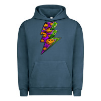 Pigment Midnight Navy halloween lightning bolt Urban Hoodie - BundleAndBundleShop