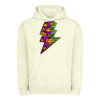 Pigment Pistachio halloween lightning bolt Urban Hoodie - BundleAndBundleShop