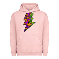 Pigment Salmon halloween lightning bolt Urban Hoodie - BundleAndBundleShop