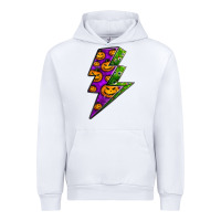 White halloween lightning bolt Urban Hoodie - BundleAndBundleShop