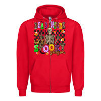 Red dead inside but it's spooky season Zipper Hoodie - AdoDesignShop