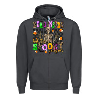 Smoke dead inside but it's spooky season Zipper Hoodie - AdoDesignShop