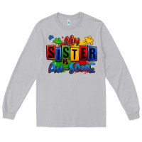 Moon Dust my sister is ausome autism Long Sleeve Tee - Zillion Design Studio