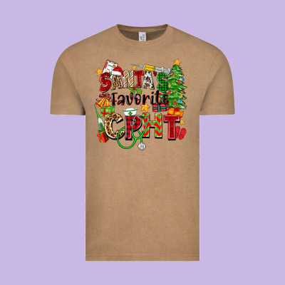 Santa's Favorite Cpht Vintage Tee Designed By Zillion Design Studio