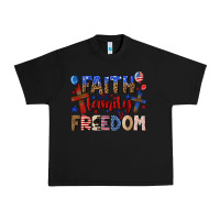 Black faith family freedom Urban Heavy Tee - texasbilliewilder