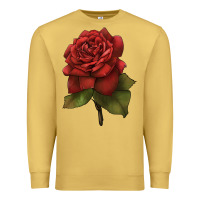 Antique Gold Oklahoma Rose Illustrations Premium Sweatshirt - LillyAllenDesigns