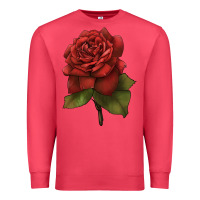 Cardinal Oklahoma Rose Illustrations Premium Sweatshirt - LillyAllenDesigns