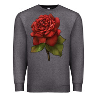 Charcoal Heather Oklahoma Rose Illustrations Premium Sweatshirt - LillyAllenDesigns