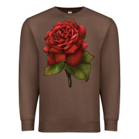 Chestnut Oklahoma Rose Illustrations Premium Sweatshirt - LillyAllenDesigns