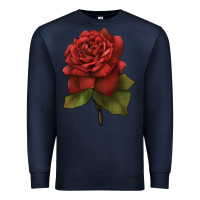 Navy Oklahoma Rose Illustrations Premium Sweatshirt - LillyAllenDesigns