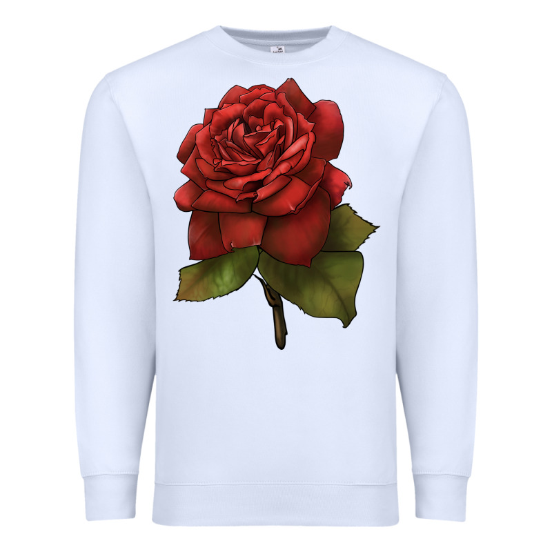 Oklahoma Rose Illustrations Premium Sweatshirt by LillyAllenDesigns | Teevron