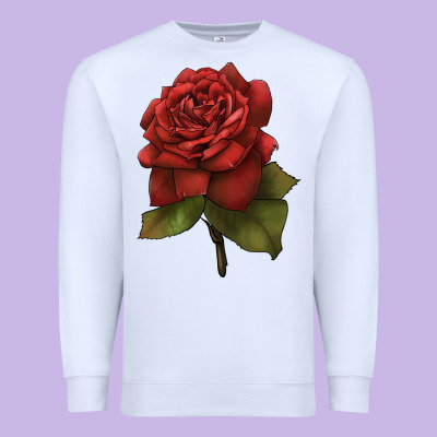 Oklahoma Rose Illustrations Premium Sweatshirt Designed By Lillyallendesigns