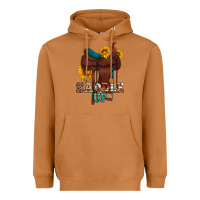 Meerkat saddle up cowboy western sunflowers Heavyweight Hoodie - Artiststas