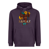 Plum saddle up cowboy western sunflowers Heavyweight Hoodie - Artiststas