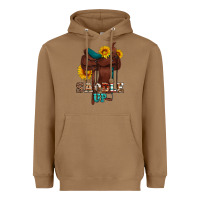 Toasted Coconut saddle up cowboy western sunflowers Heavyweight Hoodie - Artiststas