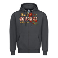 Smoke have courage and be kind Zipper Hoodie - JahusDesignShop