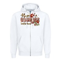 White have courage and be kind Zipper Hoodie - JahusDesignShop