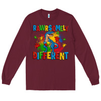 Rawrsomely Different Autism Trex Long Sleeve Tee | Teevron