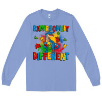 Colony Blue rawrsomely different autism trex Long Sleeve Tee - Zillion Design Studio