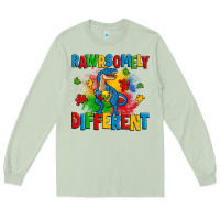 Matcha rawrsomely different autism trex Long Sleeve Tee - Zillion Design Studio