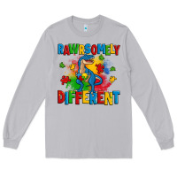 Moon Dust rawrsomely different autism trex Long Sleeve Tee - Zillion Design Studio