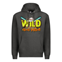 Charcoal Heather wild about softball Premium Hoodie - NancyCooperArtShop