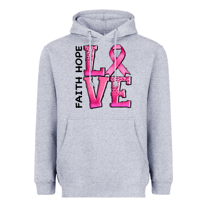 Faith Hope Love Heavyweight Hoodie by AdoDesignShop | Teevron