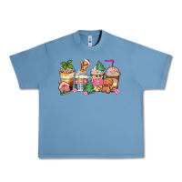 Pebble Blue pink gingerbread coffee cups Urban Heavy Tee - Zillion Design Studio