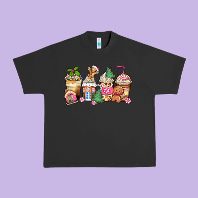 Urban Heavy Tee pink gingerbread coffee cups