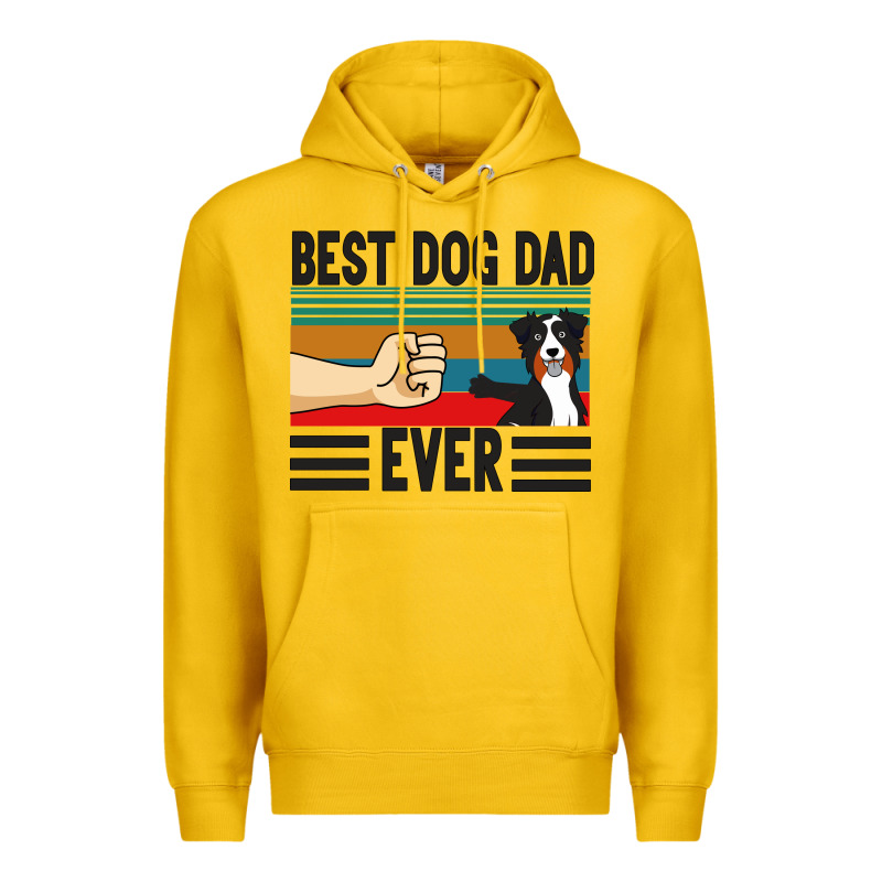 Best Dog Dad Ever Premium Hoodie by Bettercallsaul | Teevron
