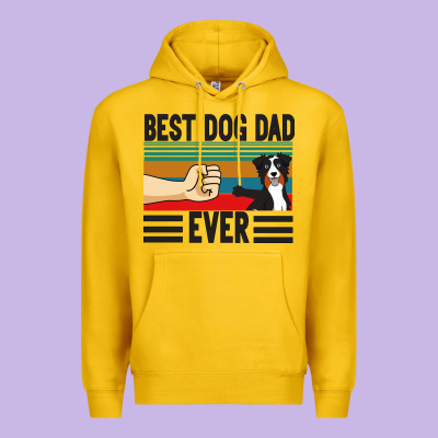 Best Dog Dad Ever Premium Hoodie Designed By Bettercallsaul