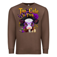 Chestnut too cute to trick halloween baby calf Premium Sweatshirt - Jasminsmagicworld