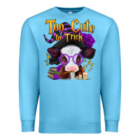 Ocean Blue too cute to trick halloween baby calf Premium Sweatshirt - Jasminsmagicworld