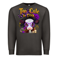 Smoke too cute to trick halloween baby calf Premium Sweatshirt - Jasminsmagicworld
