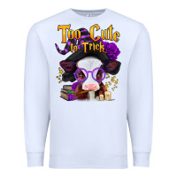 Too Cute To Trick Halloween Baby Calf Premium Sweatshirt | Teevron