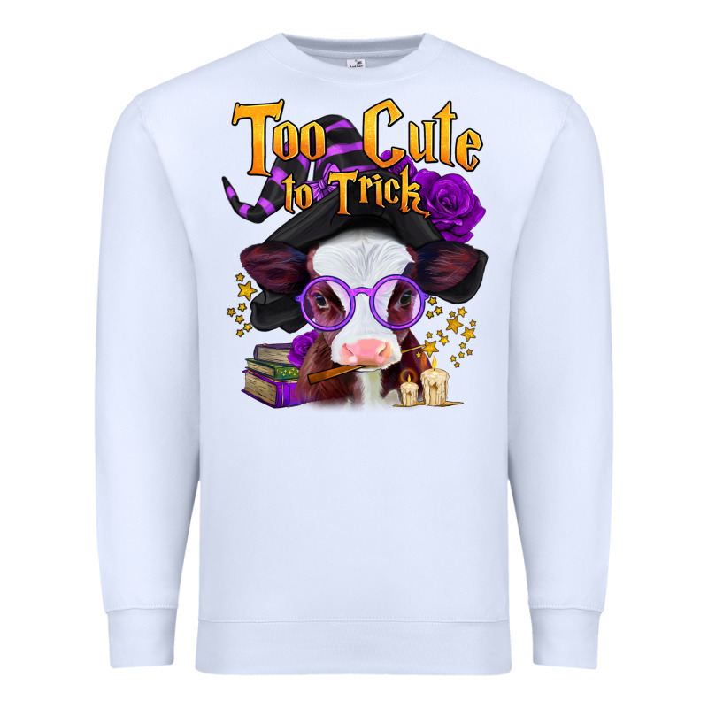 Too Cute To Trick Halloween Baby Calf Premium Sweatshirt by Jasminsmagicworld | Teevron