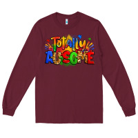 Burgundy totally ausome autism Long Sleeve Tee - Zillion Design Studio