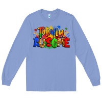 Colony Blue totally ausome autism Long Sleeve Tee - Zillion Design Studio