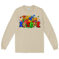 Mushroom totally ausome autism Long Sleeve Tee - Zillion Design Studio