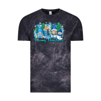 Cloud Black merry christmas snowman gnomes Vintage Tee - Zillion Design Studio