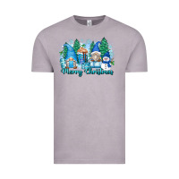 Vintage Zinc merry christmas snowman gnomes Vintage Tee - Zillion Design Studio