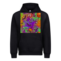 Black halloween party seamless pattern Urban Hoodie - BundleAndBundleShop