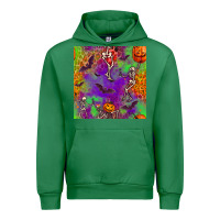 Emerald halloween party seamless pattern Urban Hoodie - BundleAndBundleShop