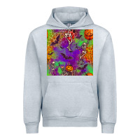 Heather Grey halloween party seamless pattern Urban Hoodie - BundleAndBundleShop