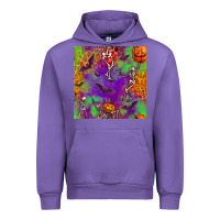 Tulip halloween party seamless pattern Urban Hoodie - BundleAndBundleShop